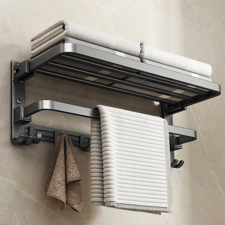 Lisslune | Modern Towel Rod Bathroom Set Bathroom Shelf Bathroom Accessories Kit