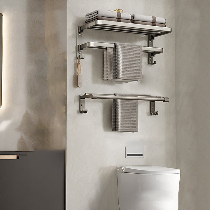 Lisslune | Modern Towel Rod Bathroom Set Bathroom Shelf Bathroom Accessories Kit