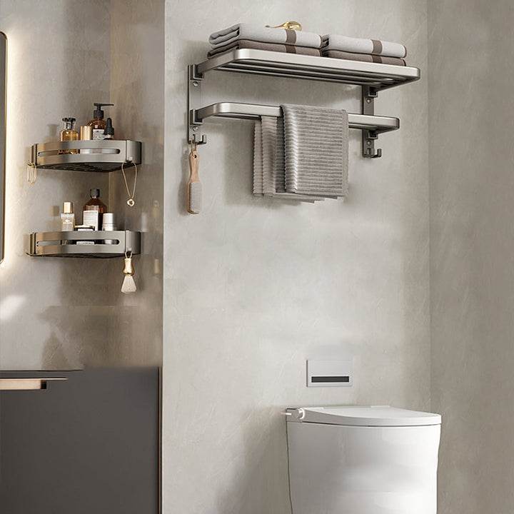 Lisslune | Modern Towel Rod Bathroom Set Bathroom Shelf Bathroom Accessories Kit