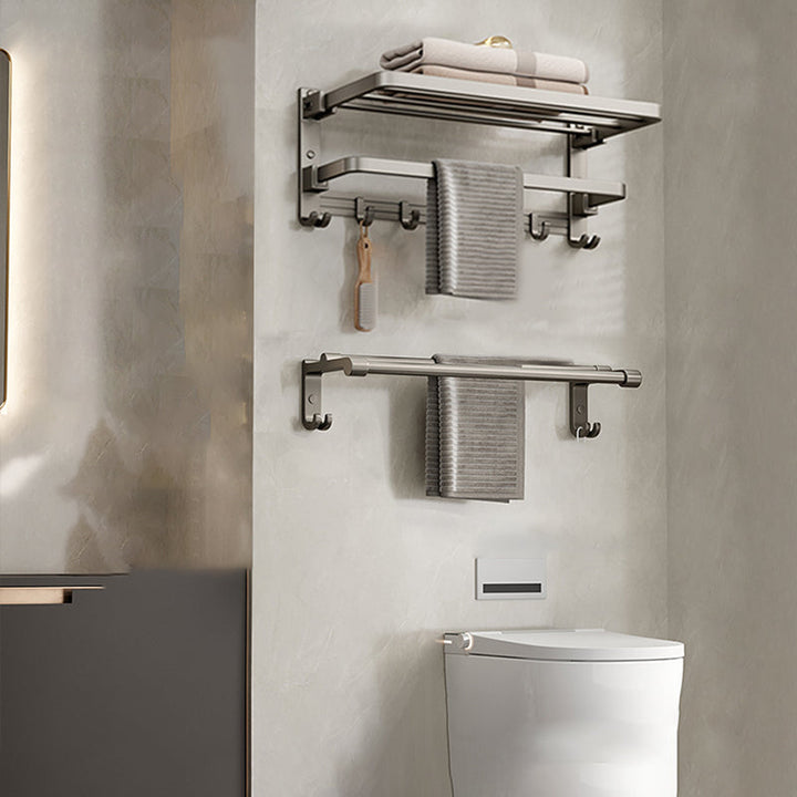 Lisslune | Modern Towel Rod Bathroom Set Bathroom Shelf Bathroom Accessories Kit