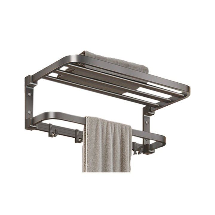 Lisslune | Modern Bathroom Accessory Set Gray Towel Bar Bathroom Shelf Bathroom Hardware
