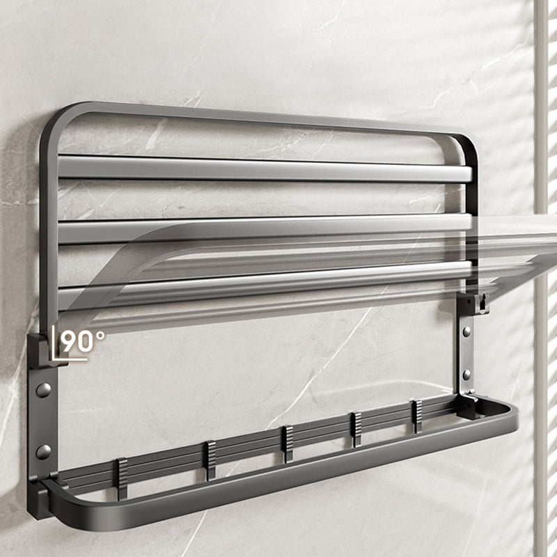 Lisslune | Modern Bathroom Accessory Set Gray Towel Bar Bathroom Shelf Bathroom Hardware
