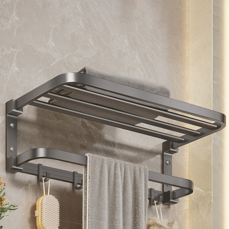Lisslune | Modern Bathroom Accessory Set Gray Towel Bar Bathroom Shelf Bathroom Hardware