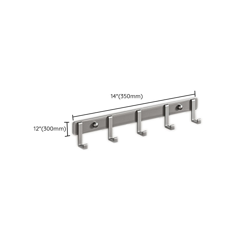 Lisslune | Modern Bathroom Accessory Set Gray Towel Bar Bathroom Shelf Bathroom Hardware