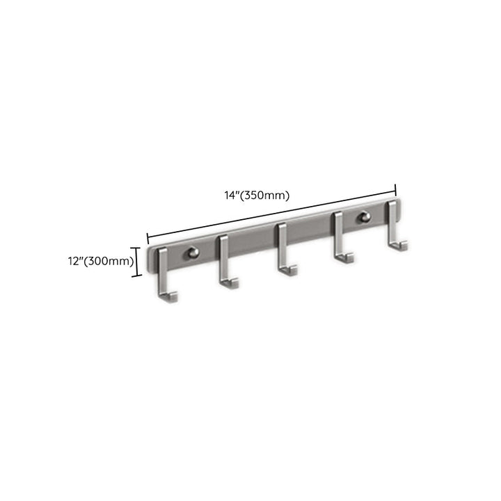 Lisslune | Modern Bathroom Accessory Set Gray Towel Bar Bathroom Shelf Bathroom Hardware