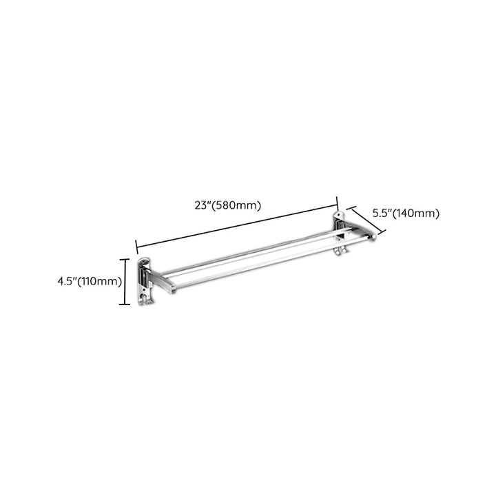 Lisslune | Modern Bath Set Stainless Steel Bath Shelf Paper Holder Bathroom Accessories Set