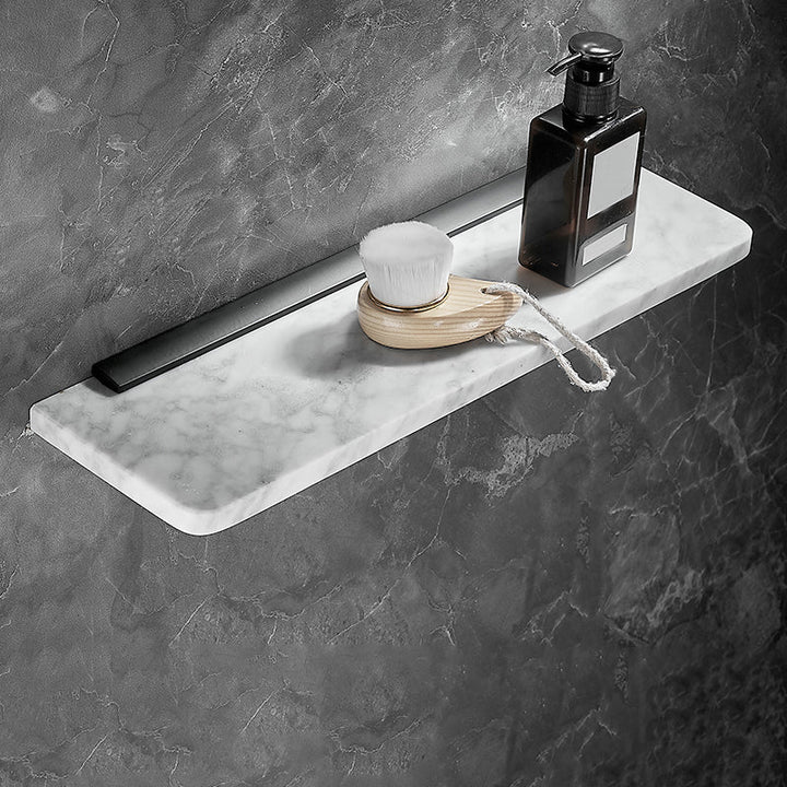 Lisslune | Metal and Marble Bathroom Hardware Set as a Single Piece or as a Set in Black
