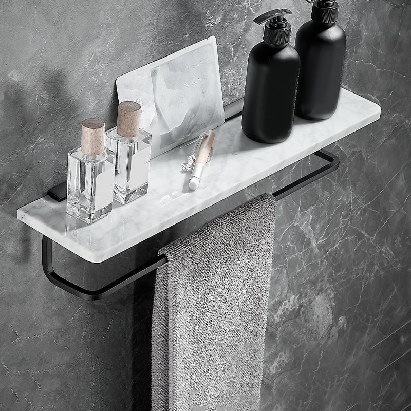 Lisslune | Metal and Marble Bathroom Hardware Set as a Single Piece or as a Set in Black
