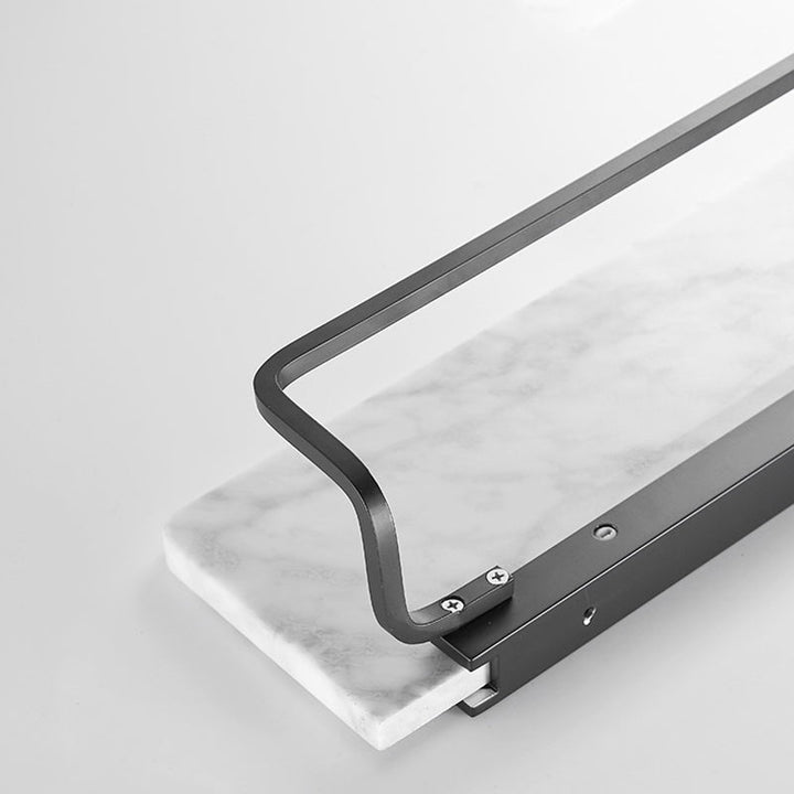 Lisslune | Metal and Marble Bathroom Hardware Set as a Single Piece or as a Set in Black