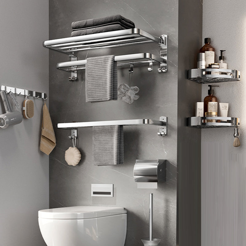 Lisslune | Modern Polished Chrome Bathroom Accessory Set Made of Stainless Steel