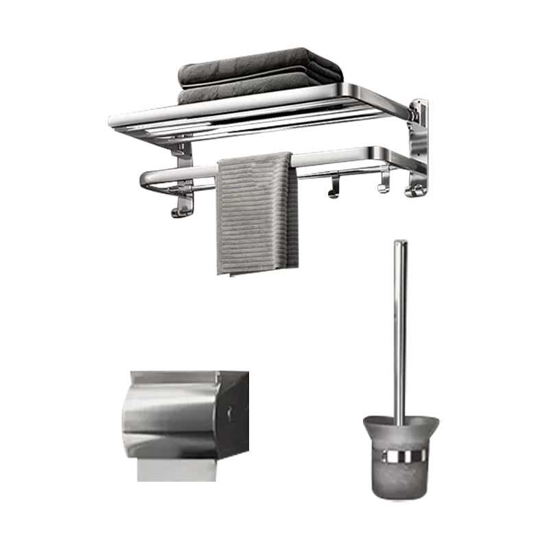 Lisslune | Modern Polished Chrome Bathroom Accessory Set Made of Stainless Steel