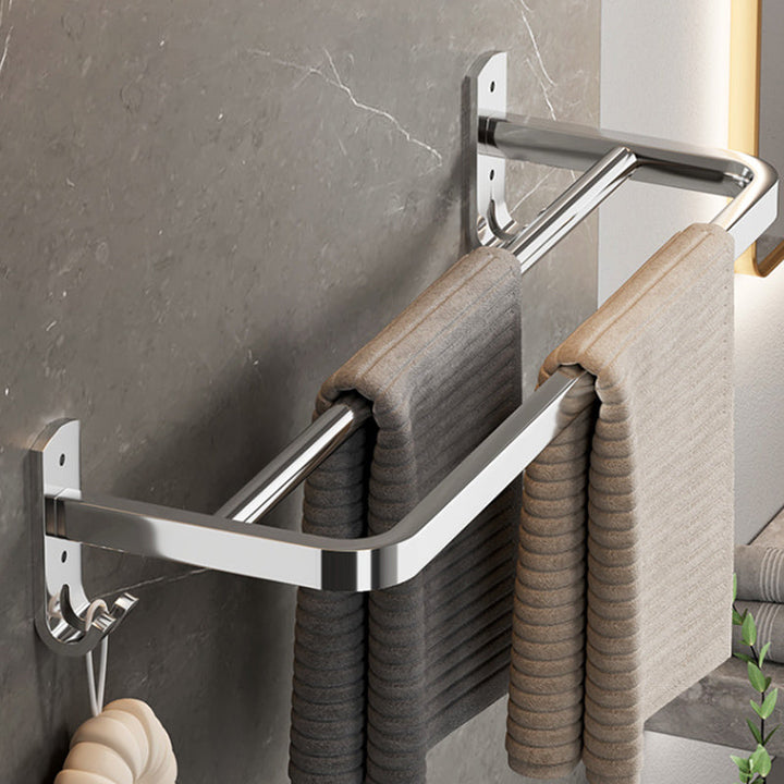 Lisslune | Modern Polished Chrome Bathroom Accessory Set Made of Stainless Steel