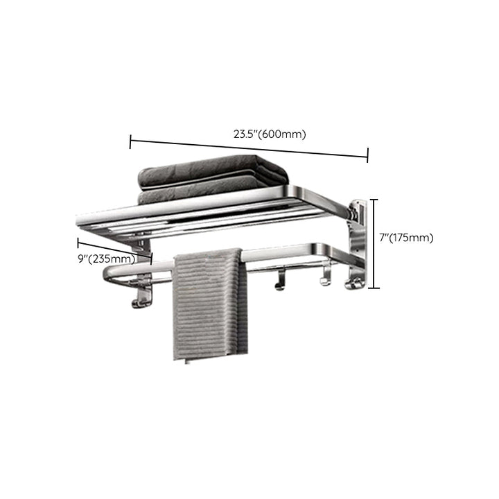 Lisslune | Modern Polished Chrome Bathroom Accessory Set Made of Stainless Steel