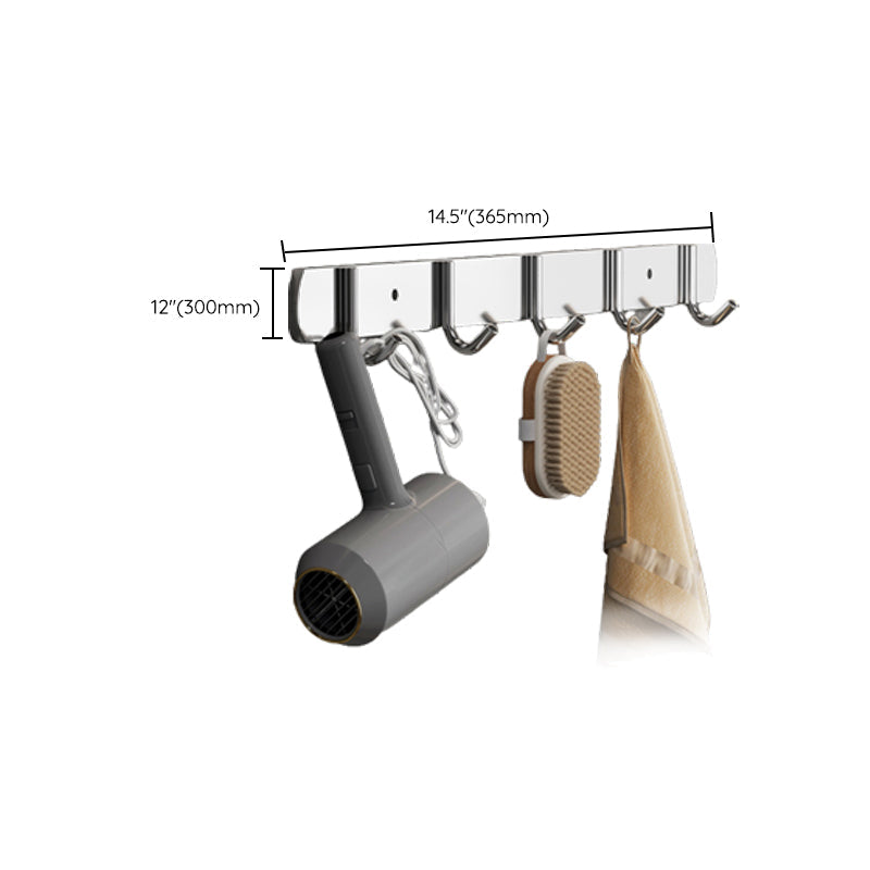 Lisslune | Modern Polished Chrome Bathroom Accessory Set Made of Stainless Steel