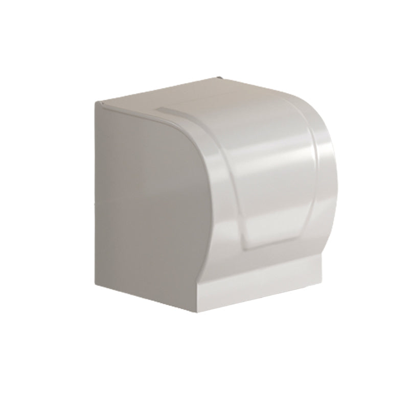 Lisslune | Contemporary Bathroom Hardware Set in White with Bath Shelf/Towel Rack/Paper Holder