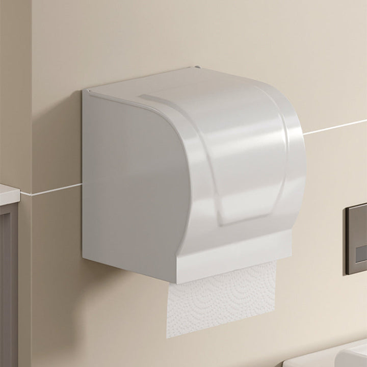 Lisslune | Contemporary Bathroom Hardware Set in White with Bath Shelf/Towel Rack/Paper Holder