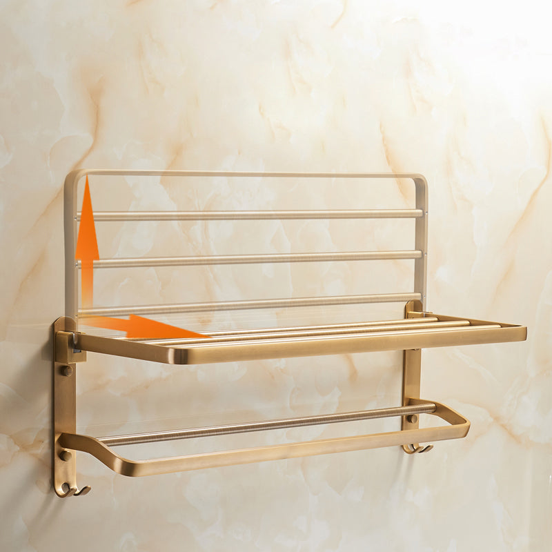 Lisslune | Vintage Bronze Bathroom Accessories Set Brushed Brass Towel Bar/Paper Holder/Bath Shelf