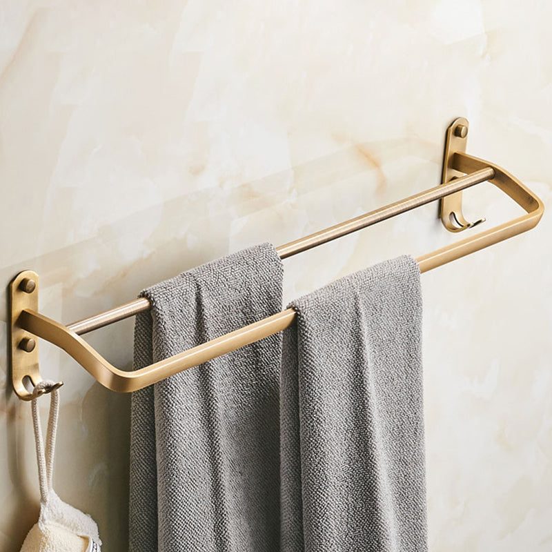 Lisslune | Vintage Bronze Bathroom Accessories Set Brushed Brass Towel Bar/Paper Holder/Bath Shelf