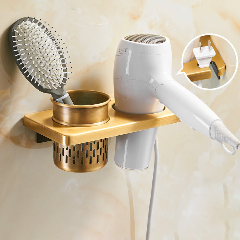 Lisslune | Vintage Bronze Bathroom Accessories Set Brushed Brass Towel Bar/Paper Holder/Bath Shelf