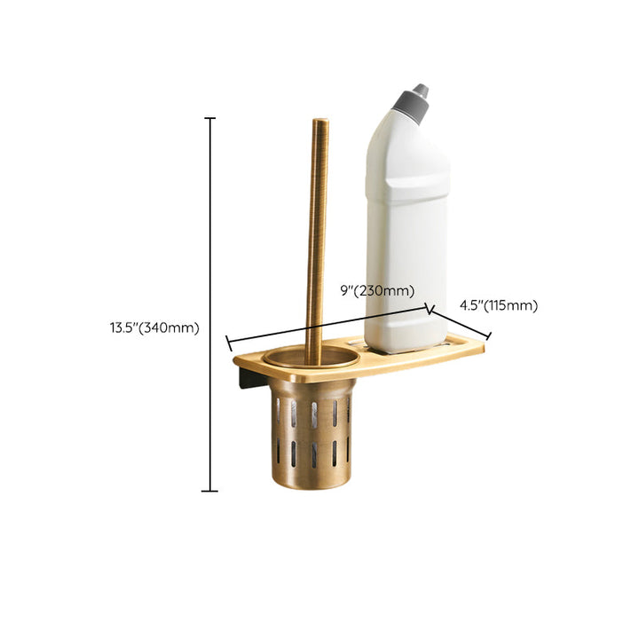 Lisslune | Vintage Bronze Bathroom Accessories Set Brushed Brass Towel Bar/Paper Holder/Bath Shelf