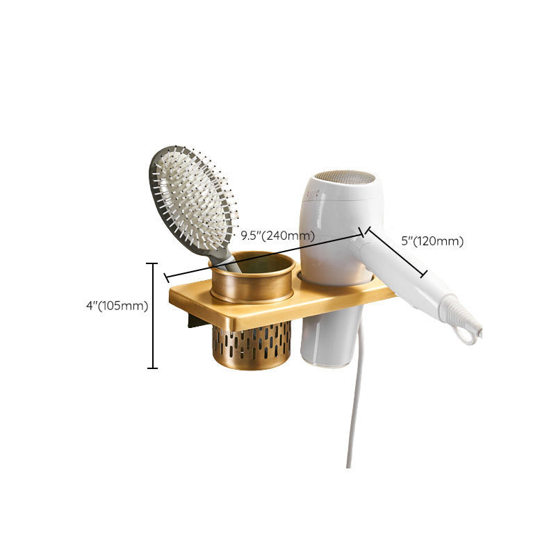 Lisslune | Vintage Bronze Bathroom Accessories Set Brushed Brass Towel Bar/Paper Holder/Bath Shelf