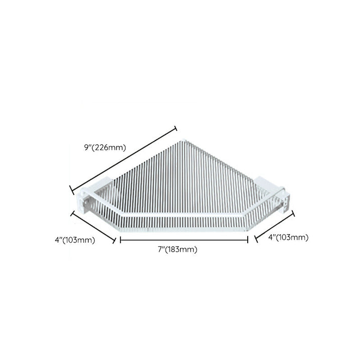 Lisslune | White Metal and Acrylic Bathroom Accessories as a Single Piece or in a Set with Bathroom Shelf
