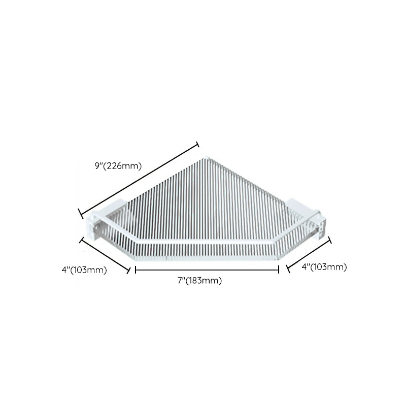 Lisslune | White metal and acrylic bathroom accessories as single item or in set with bathroom shelf