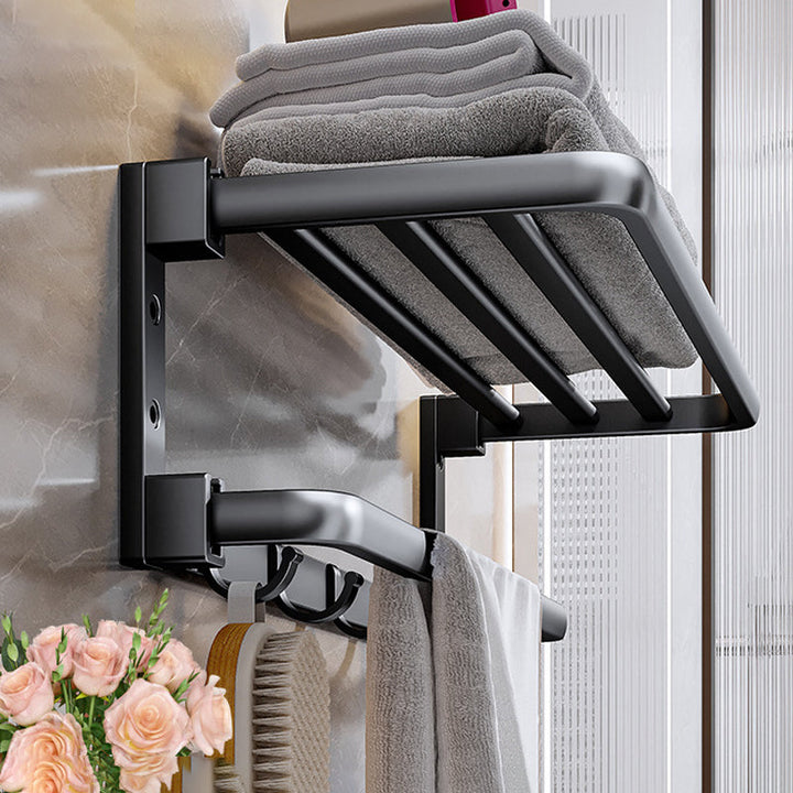 Lisslune | Modern black bathroom accessory set towel holder bathroom fittings