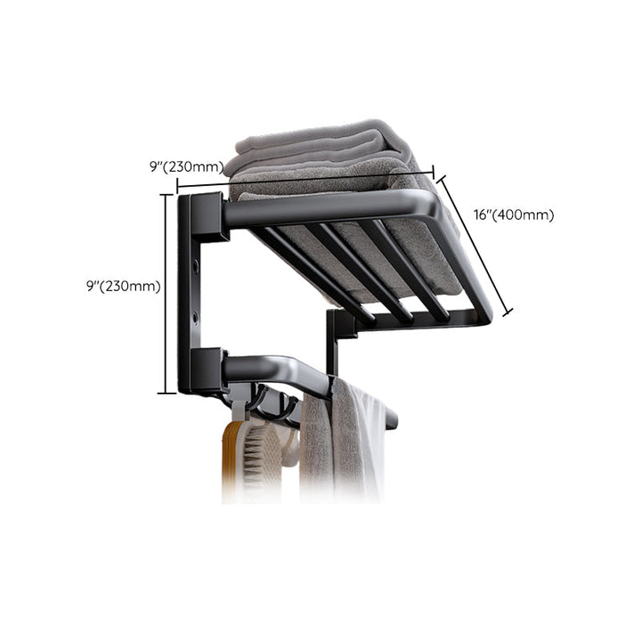 Lisslune | Modern black bathroom accessory set towel holder bathroom fittings