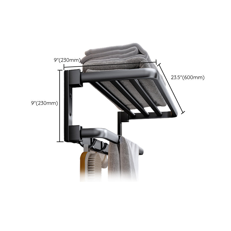 Lisslune | Modern black bathroom accessory set towel holder bathroom fittings