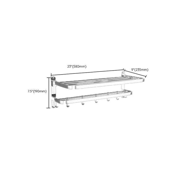 Lisslune | Modern Stainless Steel Bathroom Accessories Towel Bar Bathroom Set