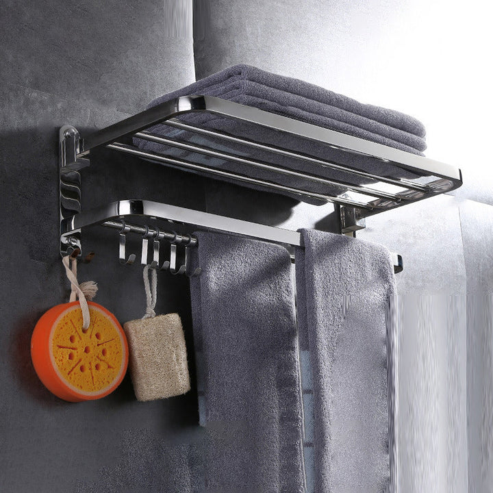 Lisslune | Modern Bathroom Set Stainless Steel Bathroom Shelf Bathroom Accessory Set