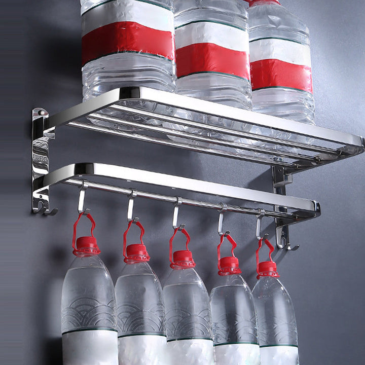 Lisslune | Modern Bathroom Set Stainless Steel Bathroom Shelf Bathroom Accessory Set