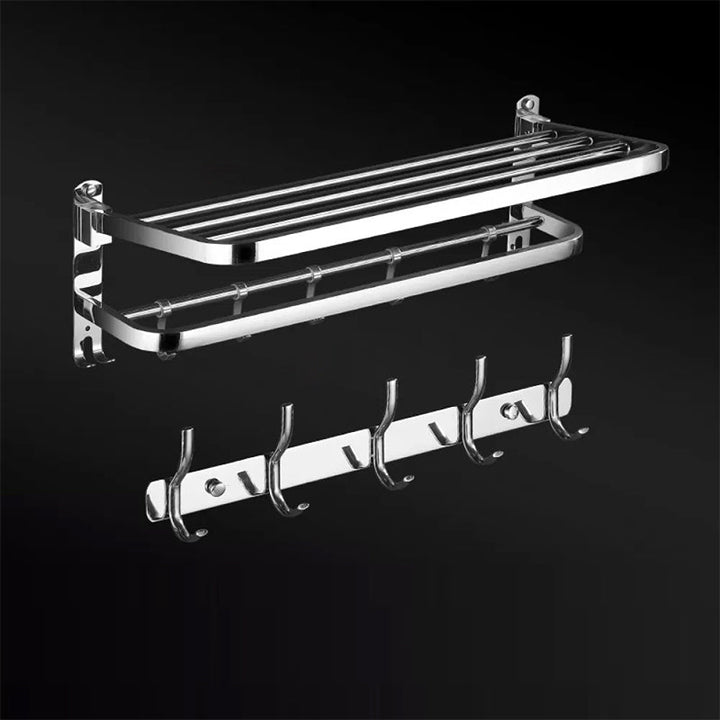 Lisslune | Modern Bathroom Set Stainless Steel Bathroom Shelf Bathroom Accessory Set