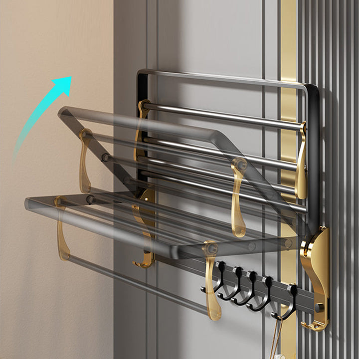 Lisslune | Contemporary stainless steel bathroom accessories as a single piece or in a set in black and gold