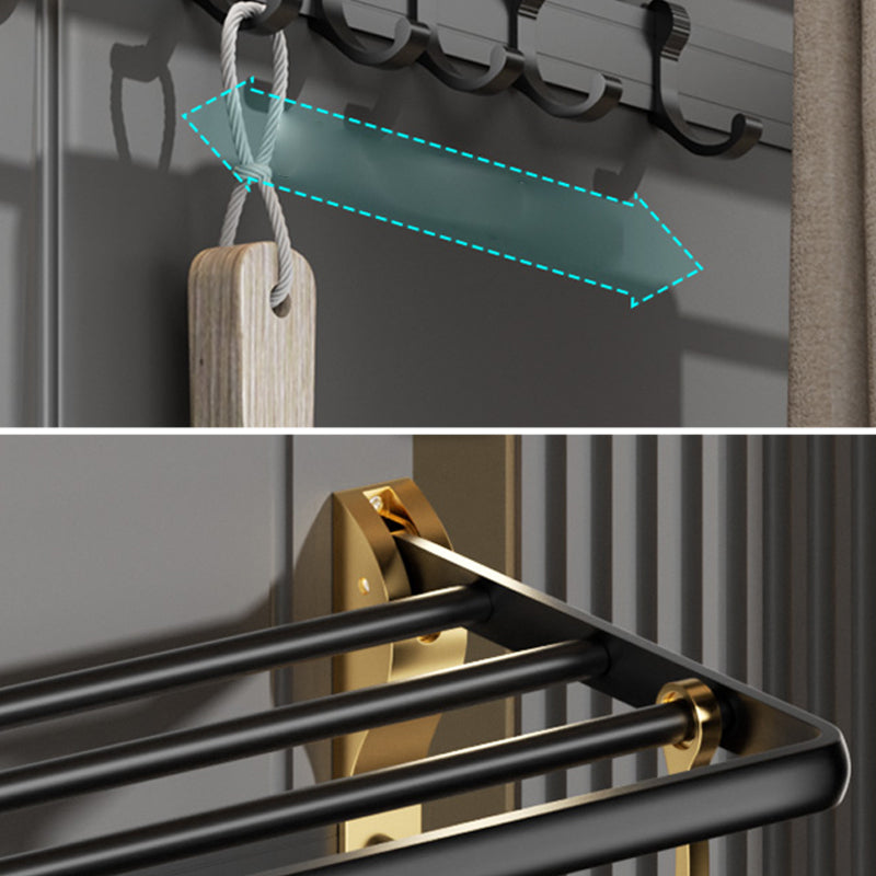Lisslune | Contemporary stainless steel bathroom accessories as a single piece or in a set in black and gold