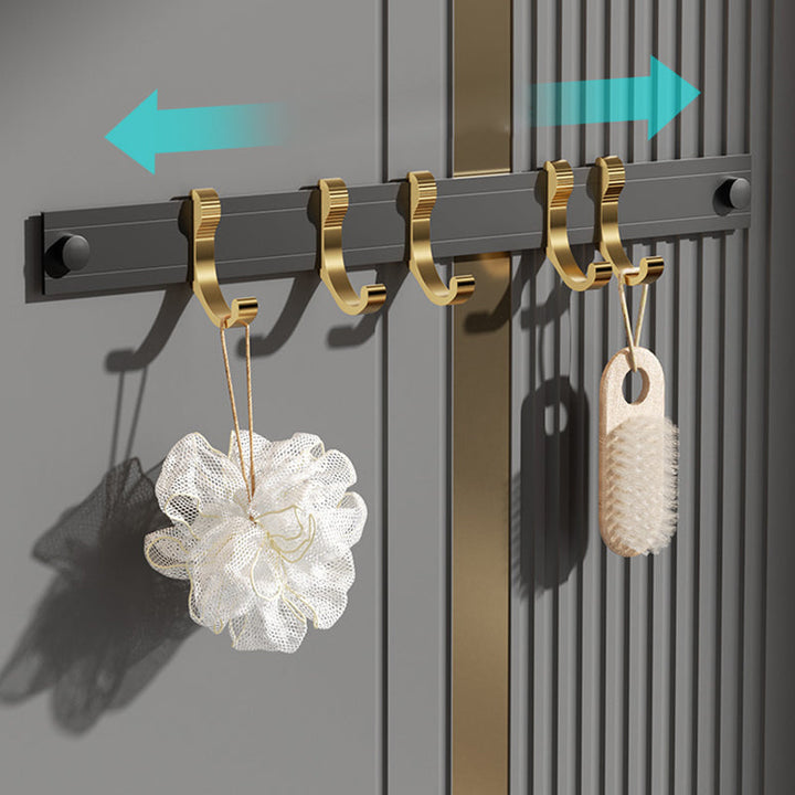 Lisslune | Contemporary stainless steel bathroom accessories as a single piece or in a set in black and gold