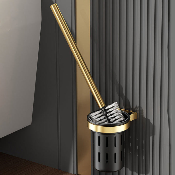 Lisslune | Contemporary stainless steel bathroom accessories as a single piece or in a set in black and gold