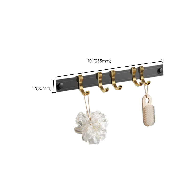 Lisslune | Contemporary stainless steel bathroom accessories as a single piece or in a set in black and gold