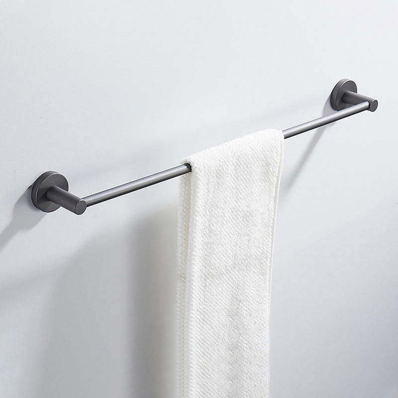 Lisslune | Traditional Gray Brass Bathroom Hardware Set Towel Bar Bathroom Hardware Set