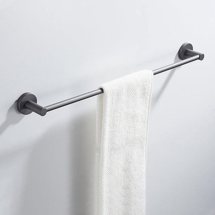 Lisslune | Traditional Gray Brass Bathroom Hardware Set Towel Bar Bathroom Hardware Set