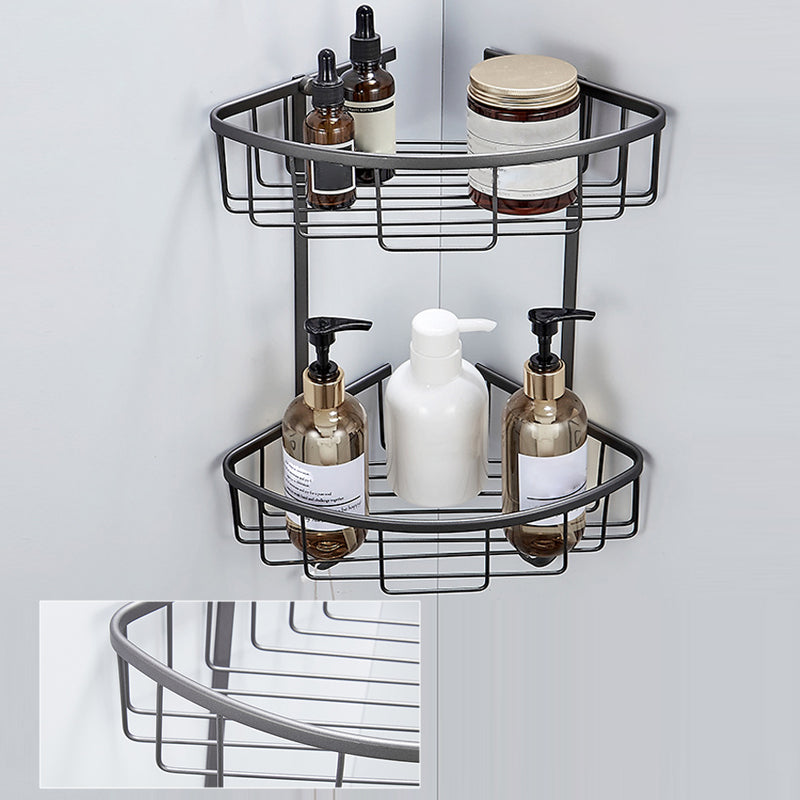 Lisslune | Traditional Gray Brass Bathroom Hardware Set Towel Bar Bathroom Hardware Set