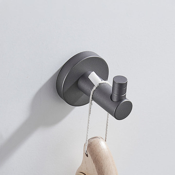 Lisslune | Traditional Gray Brass Bathroom Hardware Set Towel Bar Bathroom Hardware Set