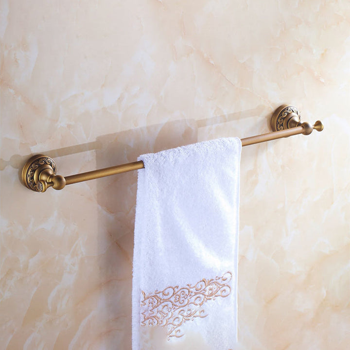 Lisslune | Traditional Brass Bathroom Accessory Set Brushed Bronze Bathroom Set