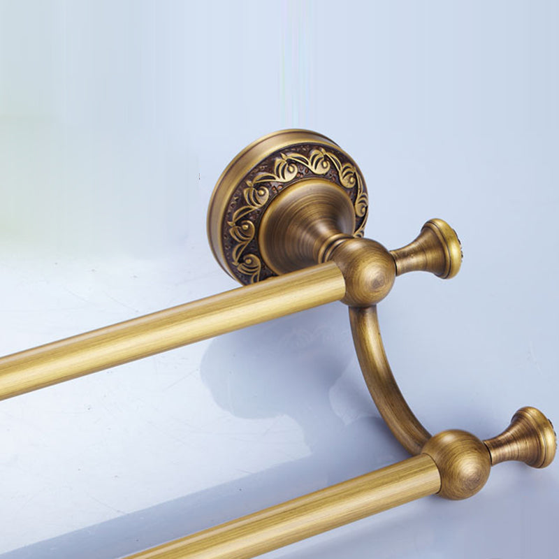 Lisslune | Traditional Brass Bathroom Accessory Set Brushed Bronze Bathroom Set