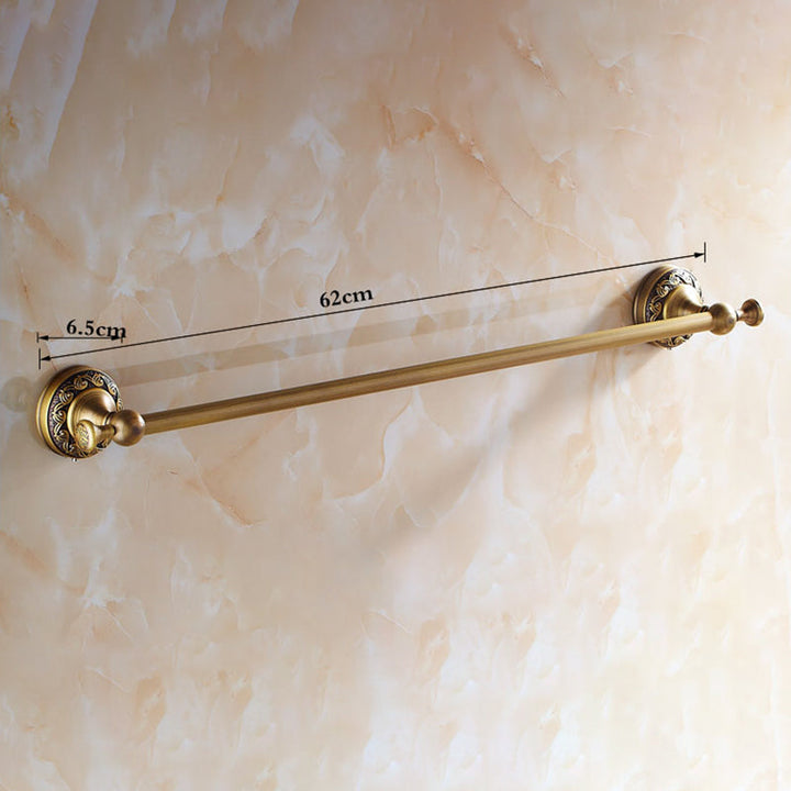 Lisslune | Traditional Brass Bathroom Accessories Set Brushed Bronze Bathroom Set