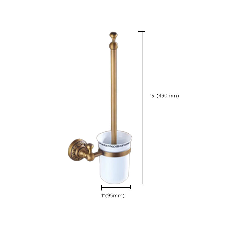 Lisslune | Traditional Brass Bathroom Accessory Set Brushed Bronze Bathroom Set