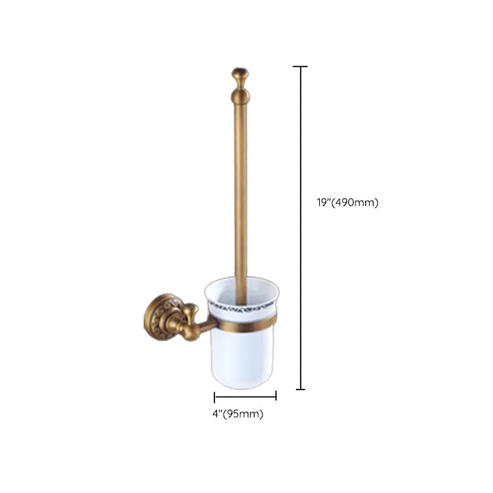 Lisslune | Traditional Brass Bathroom Accessories Set Brushed Bronze Bathroom Set