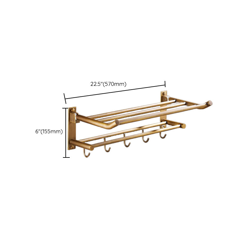 Lisslune | Traditional Brass Bathroom Accessory Set Brushed Bronze Bathroom Set