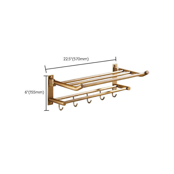 Lisslune | Traditional Brass Bathroom Accessory Set Brushed Bronze Bathroom Set
